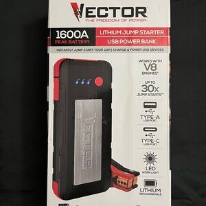 Vector power bank jump starter